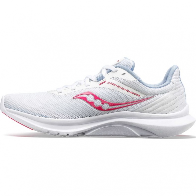 White / Pink Women's Saucony Convergence Running Shoes | SG-YSEOL