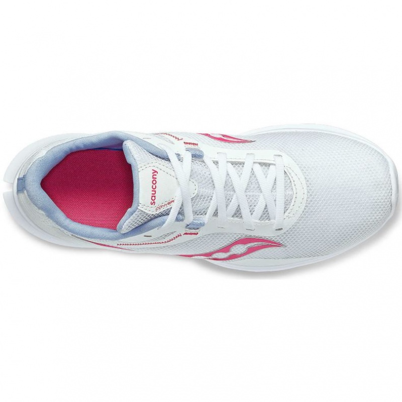 White / Pink Women's Saucony Convergence Running Shoes | SG-YSEOL