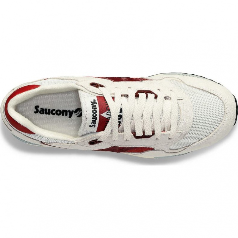 White / Red Men's Saucony Shadow 5000 Sneakers | SINGAPORE-OGDBN