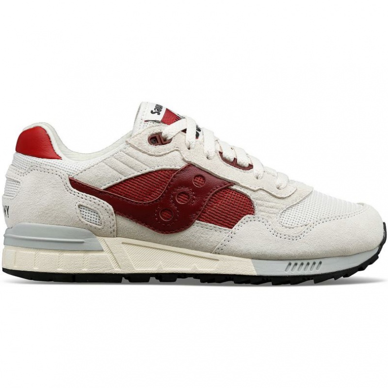 White / Red Men\'s Saucony Shadow 5000 Sneakers | SINGAPORE-OGDBN