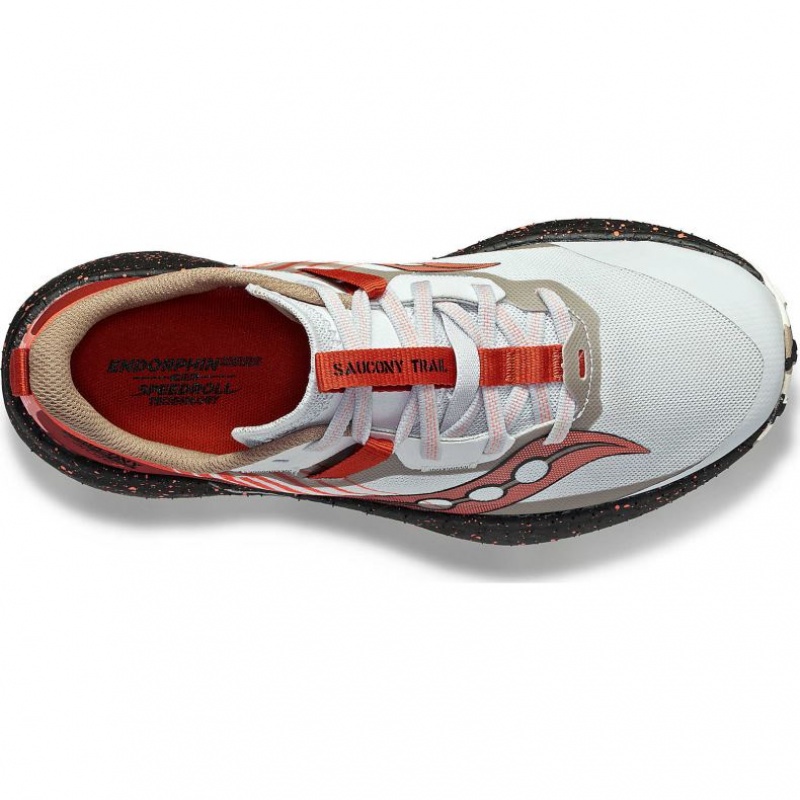 White / Red Women's Saucony Endorphin Edge Trail Running Shoes | SINGAPORE-AZCTJ