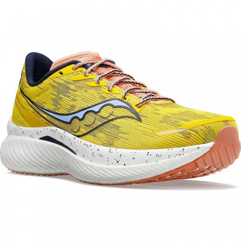 Yellow Men's Saucony Endorphin Speed 3 Running Shoes | SG-ZAGYW