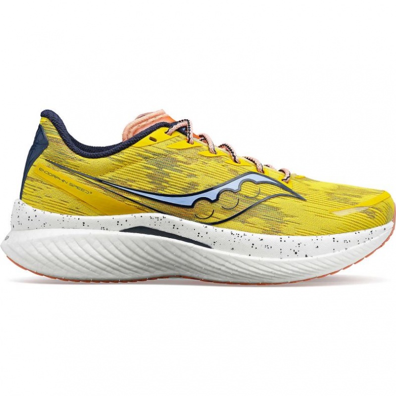 Yellow Men\'s Saucony Endorphin Speed 3 Running Shoes | SG-ZAGYW