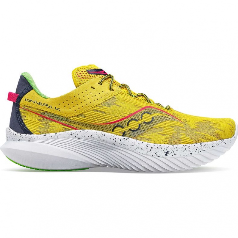 Yellow Men\'s Saucony Kinvara 14 Running Shoes | SG-GSCOE