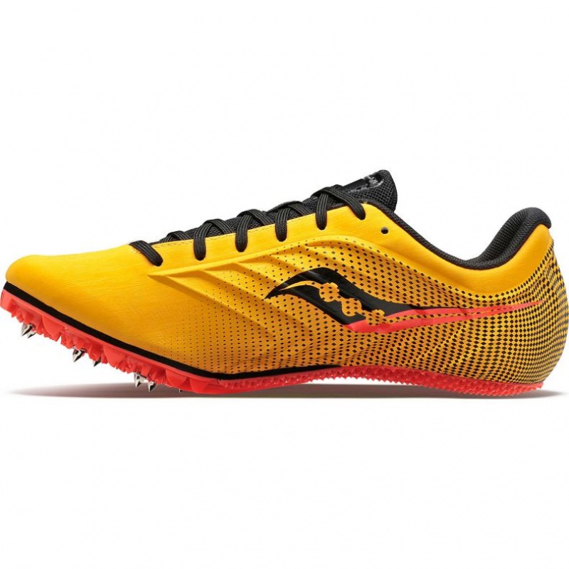 Yellow Men's Saucony Spitfire 5 Spikes | SINGAPORE-BMFLW