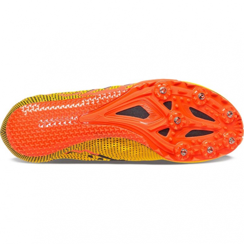 Yellow Men's Saucony Spitfire 5 Spikes | SINGAPORE-BMFLW