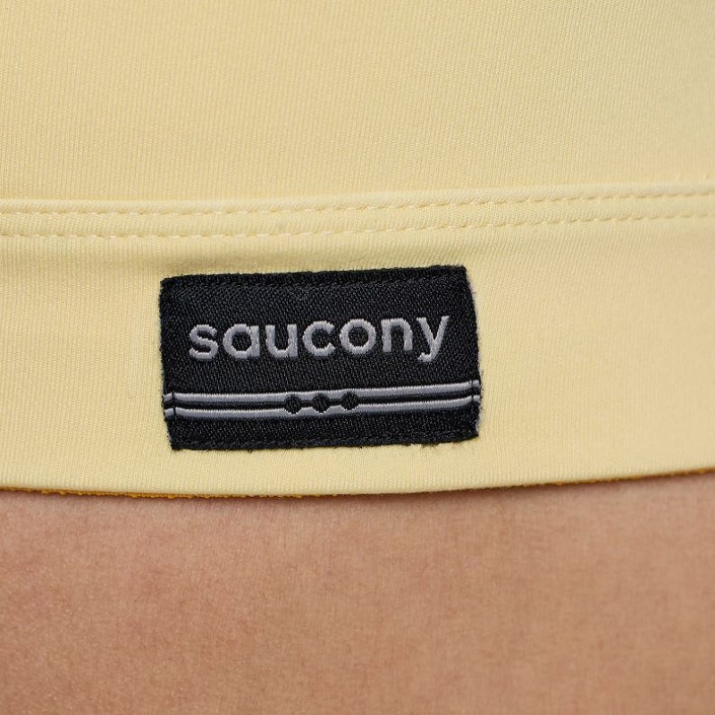 Yellow Women's Saucony Fortify Bra | SINGAPORE-TKBIW