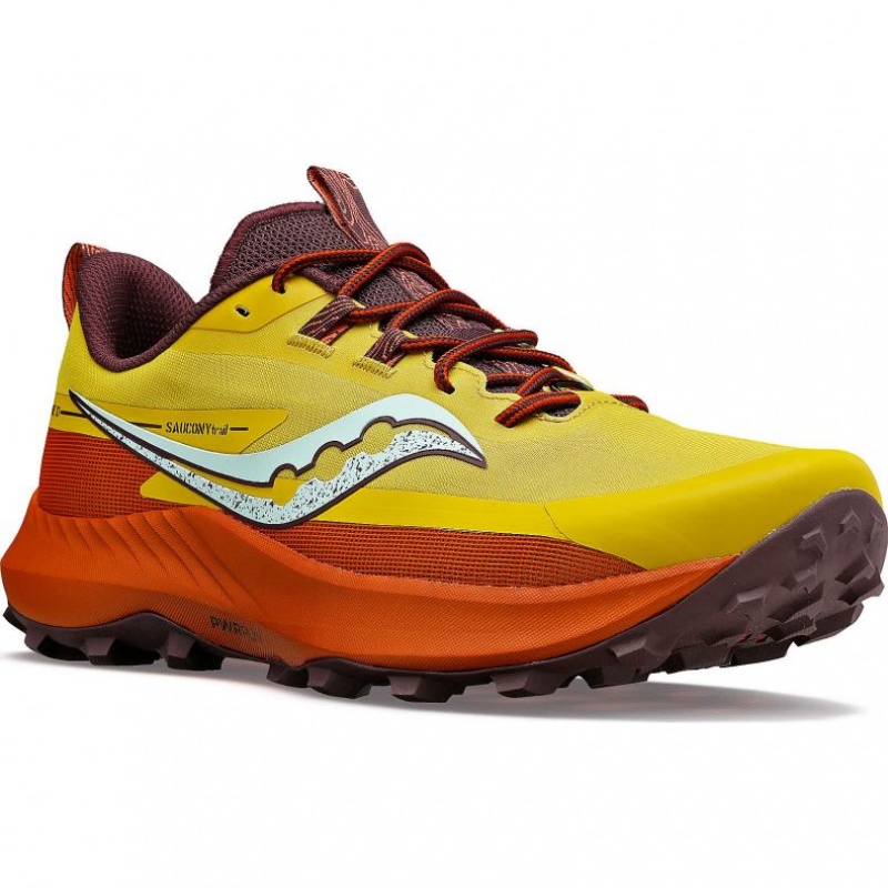 Yellow Women's Saucony Peregrine 13 Trail Running Shoes | SG-UJHWS