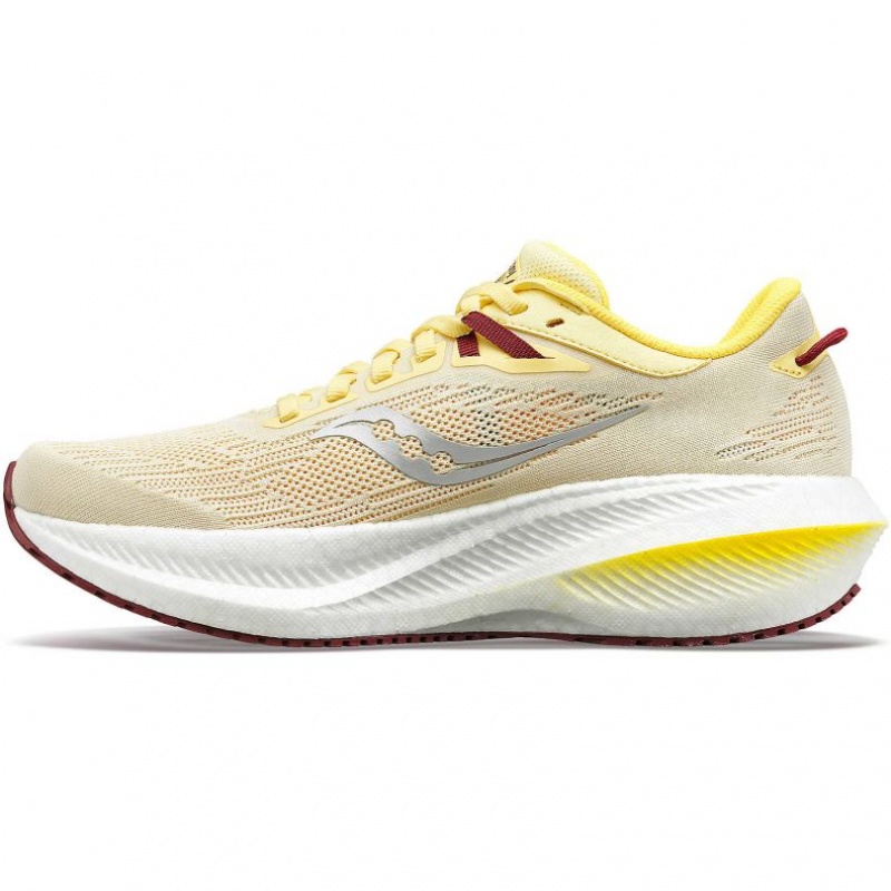 Yellow Women's Saucony Triumph 21 Running Shoes | SINGAPORE-UCNQZ