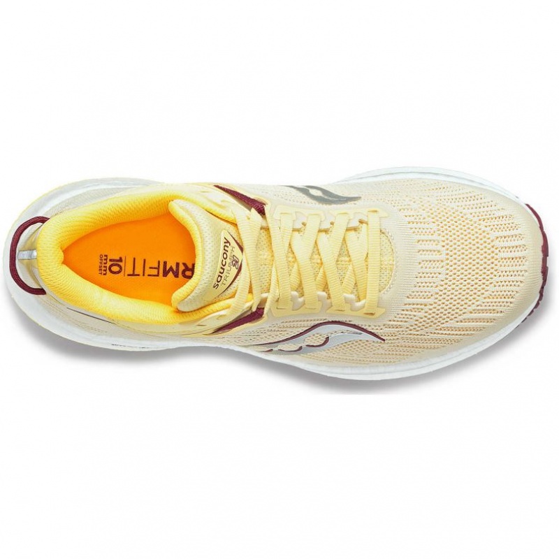 Yellow Women's Saucony Triumph 21 Running Shoes | SINGAPORE-UCNQZ